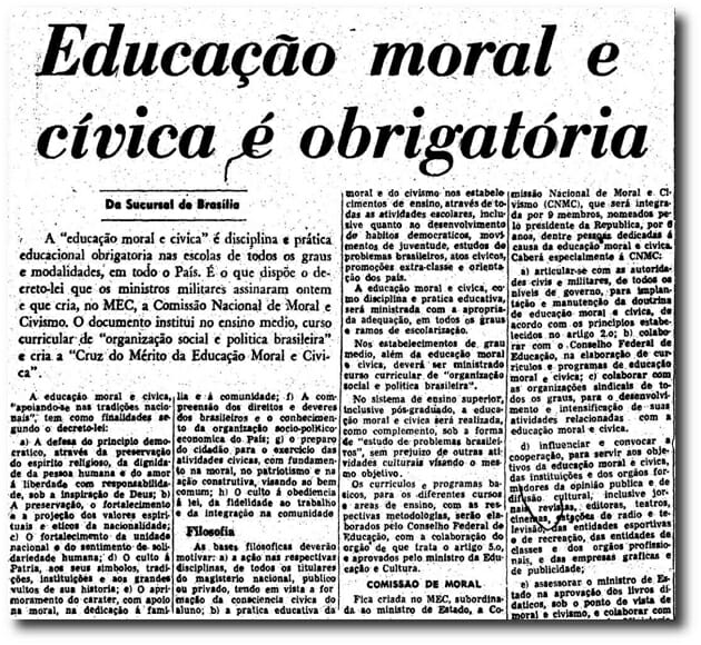 Educação Moral e Cívica em Passo Fundo