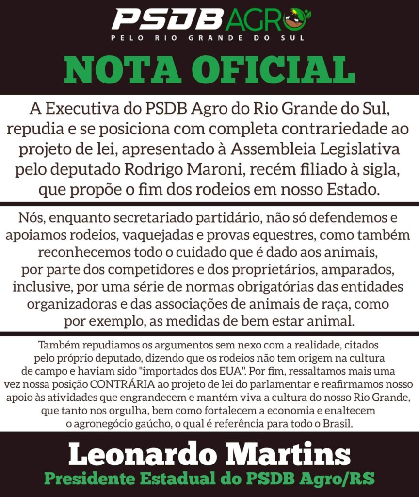 nota psdb agro rodeio